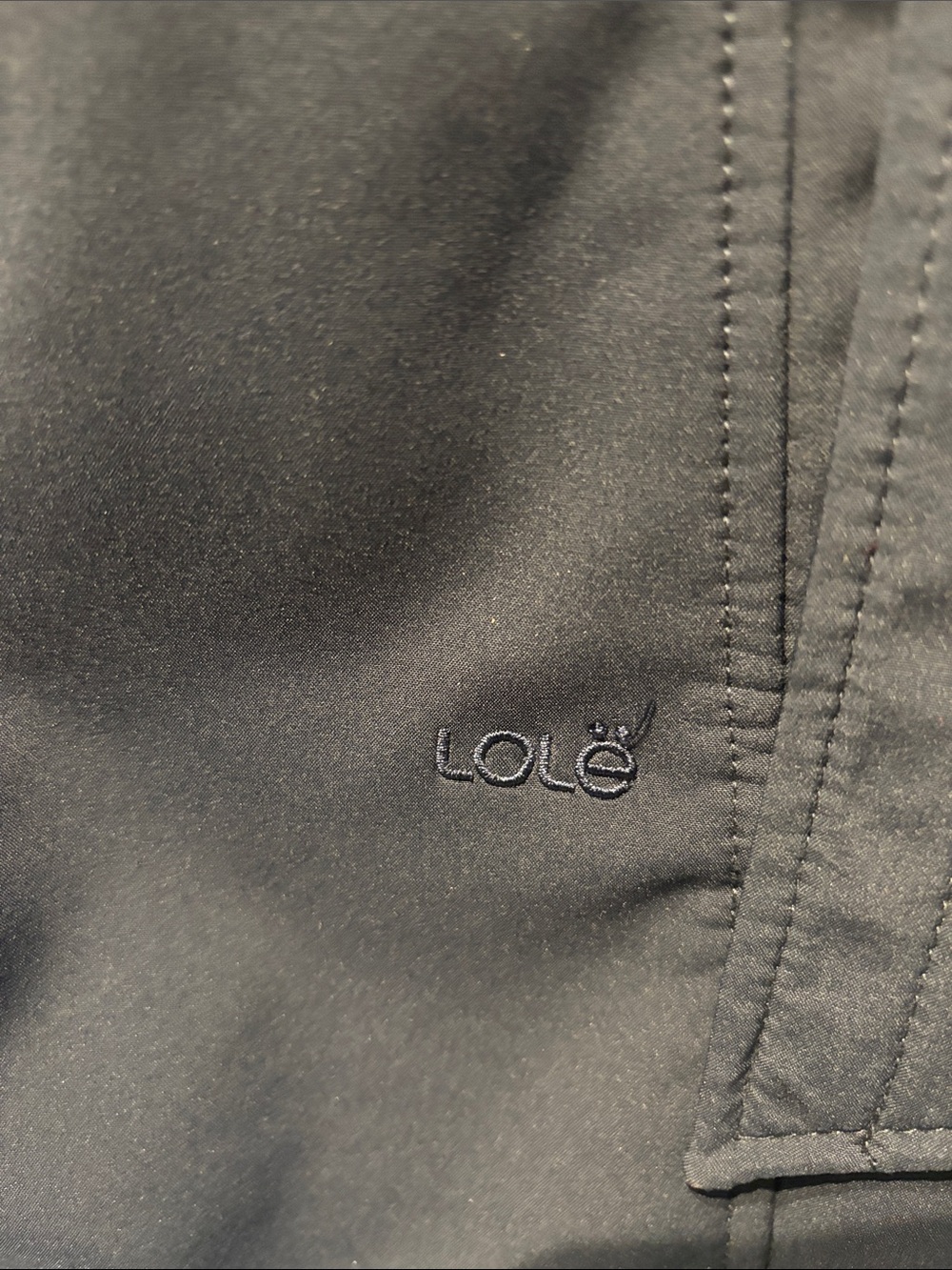 Lole Hooded Belted Long Jacket in Dark Blue - Picture 5 of 9